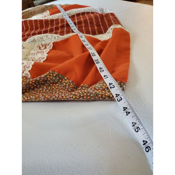 Carefree Fashions Patchwork Hippie Maxi Skirt Womens XL Floral Boho Fall Lined - Picture 15 of 16